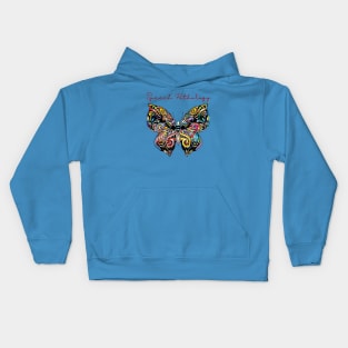 Speech therapy, speech language pathology, slp, slpa butterfly Kids Hoodie